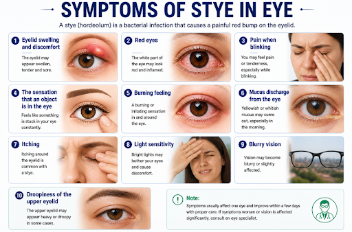Symptoms of a Stye in the Eye