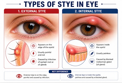 Types of Stye in the Eye