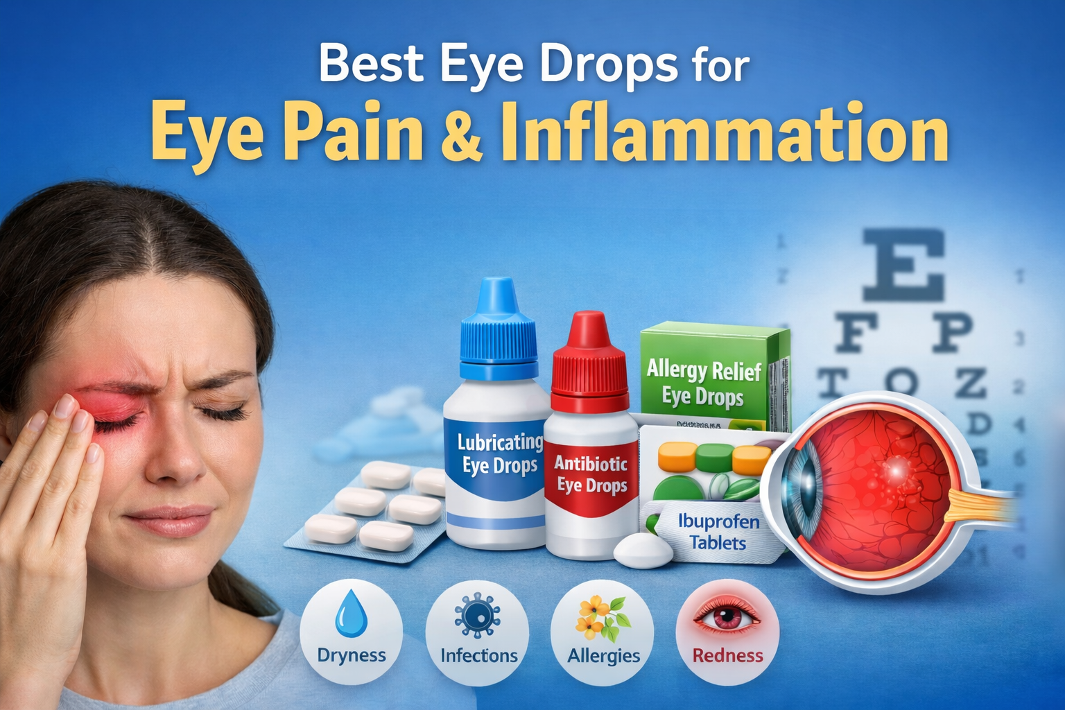 Best Eye Drops & Medicines for Eye Pain and Inflammation