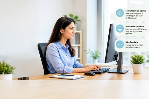 Eye Care Tips for Office Workers to Prevent Eye Strain