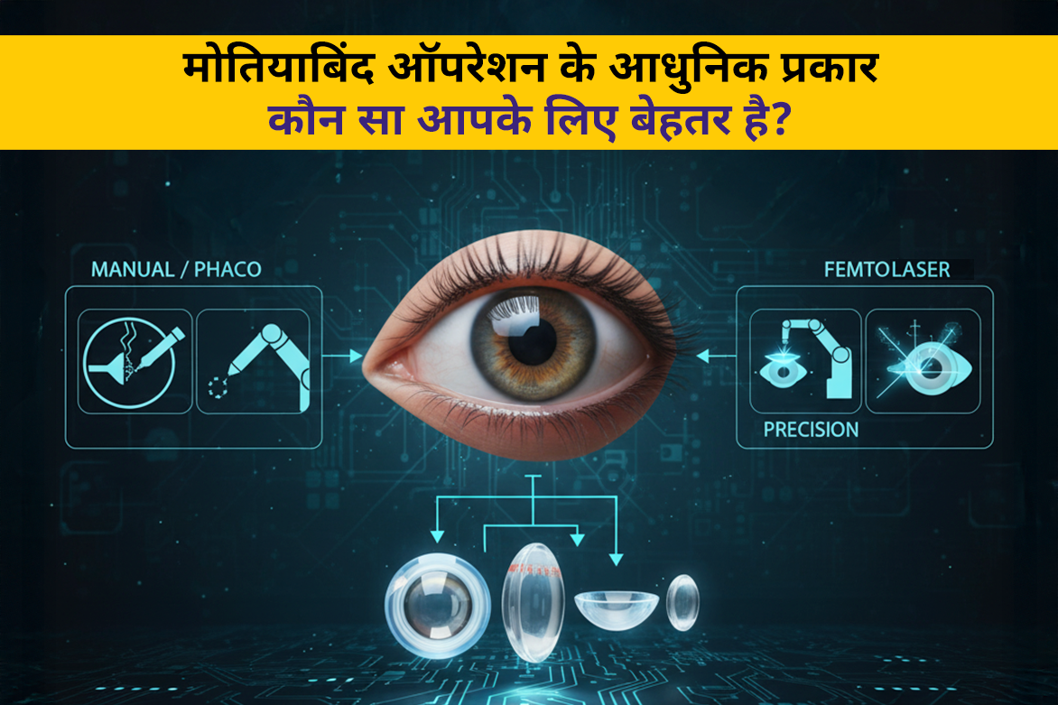 मोतियाबिंद सर्जरी के प्रकार