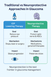 Traditional vs. Neuroprotective Approaches in Glaucoma
