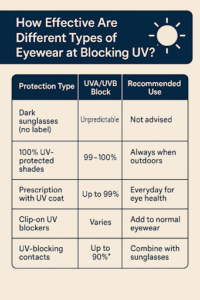 types of eye wear