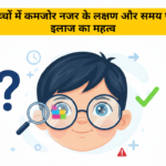 बच्चों में कमजोर नजर के लक्षण