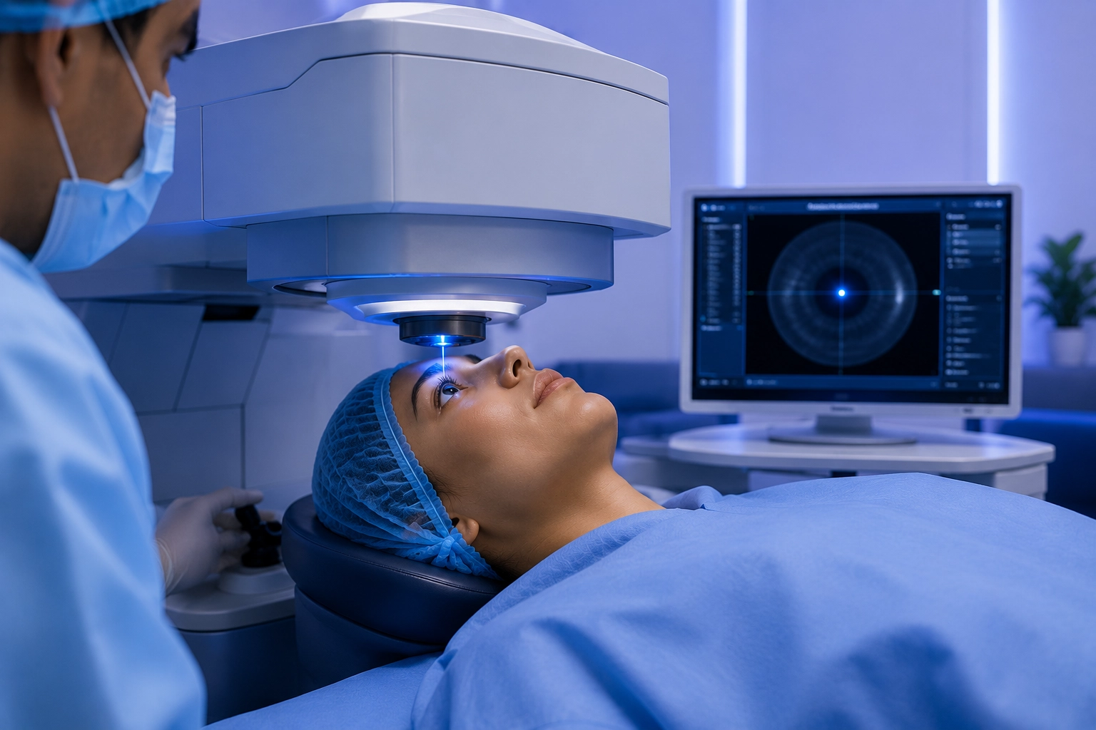 A flapless laser eye procedure that corrects vision by removing a tiny lenticule through a micro-incision.